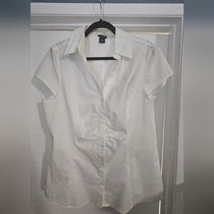 Ann Taylor Classic White Blouse